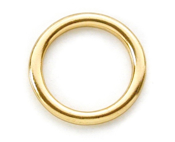 Ronde ring messing 23 x 4mm
